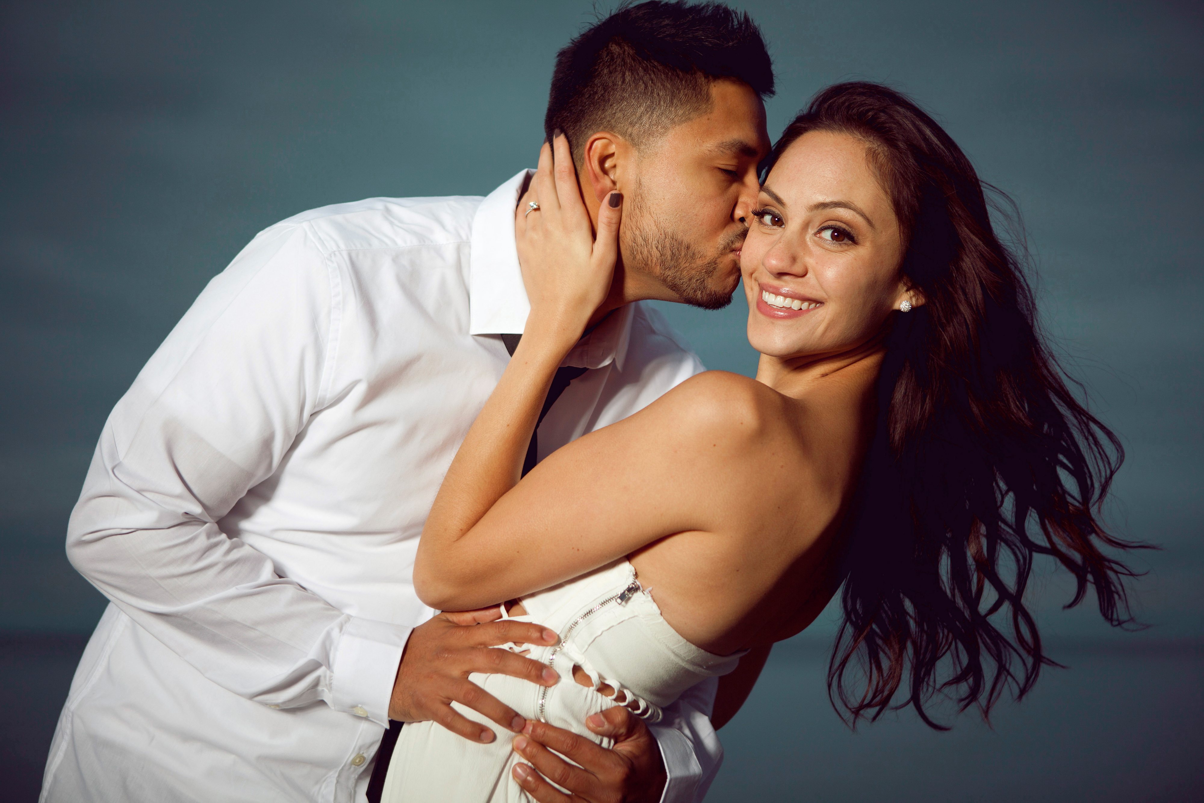 Young attractive happy couple.